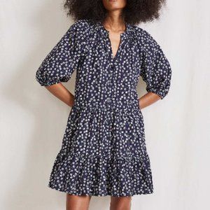 Apiece Apart Mini Mitte Dress - Navy Wheels